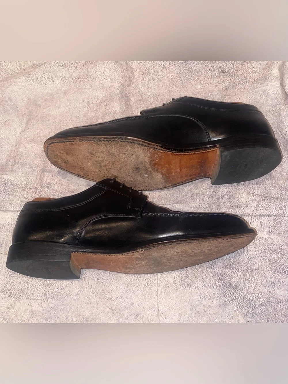 RECRAFTED Allen Edmonds Charleston Derby Blucher Lace Up Apron Toe 9.5 E USA